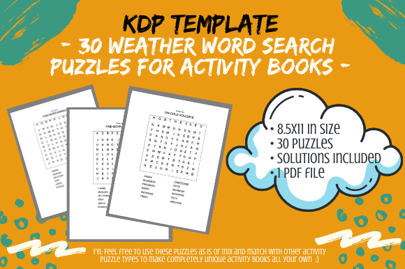 30 Assorted Weather Word Search Puzzles: A Fun and Engaging Activity for Puzzle Enthusiasts