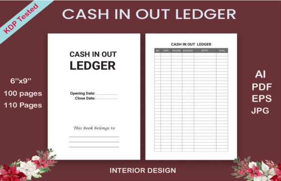 Discover the Creative Cash In Out Ledger Interior Template: A Unique Design for Your Financial Records