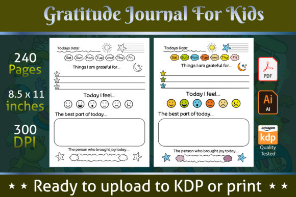 Editable Gratitude Journal for Kids: A Strategic Tool for Positive Development