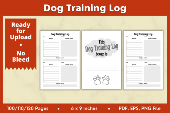 Effortless Dog Training Log KDP Interior 6x9in