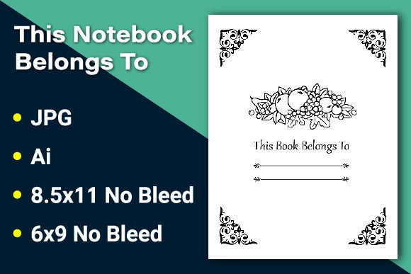 Exploring This Book Belongs to KDP Interior-3: A Creative and Customizable Coloring Book Design