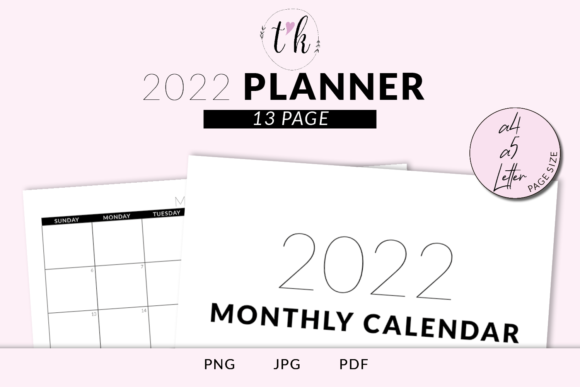Get Organized with the 2022 Monthly Calendar
