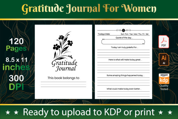 Gratitude Journal for Women: A Tool for Enhancing Mindfulness and Positivity