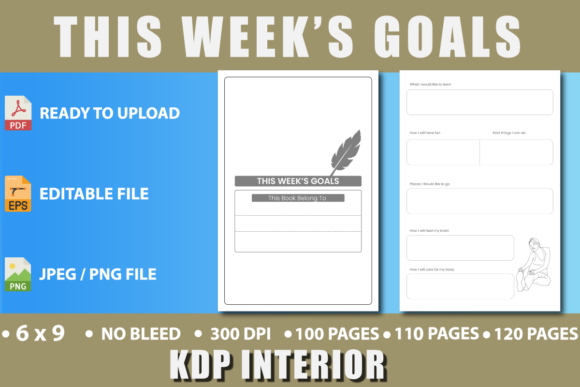 This Week’s Goals: A Versatile Journal for Your KDP Venture