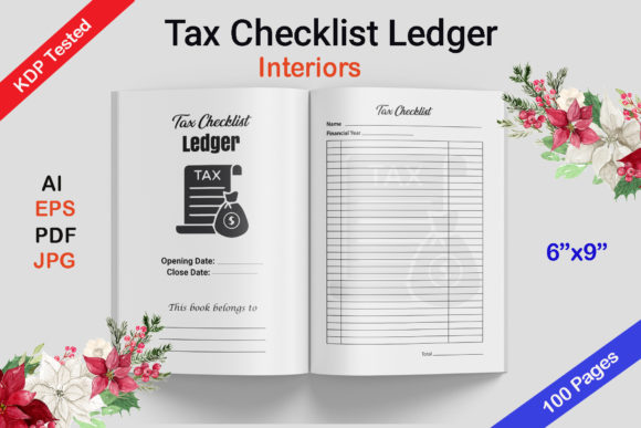 Transform Your Tax Documentation with the Creative Tax Checklist Ledger Interior Template