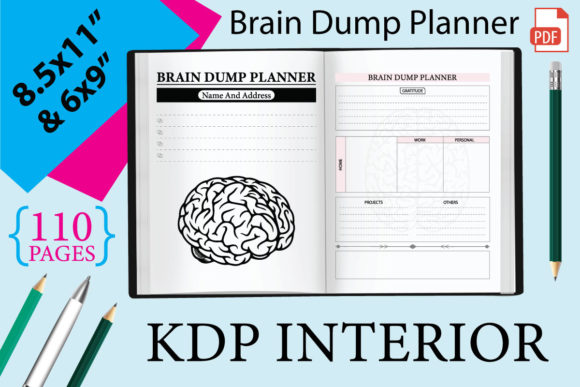 Unlock Your Creativity and Productivity with the Brain Dump Planner KDP Interior