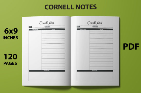 Unlocking Productivity with Cornell Notes - KDP Interior: A Tool for Modern Professionals