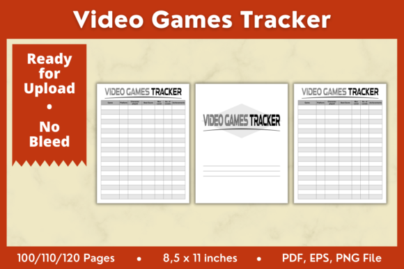 Video Games Tracker KDP Interior 8,5x11: A Comprehensive Guide for Your Low-Content Publishing